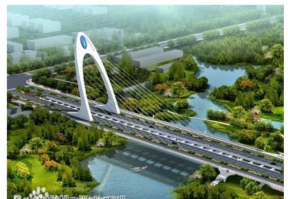 晉城市文博路北段上跨花園頭水庫(kù)橋梁工程