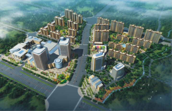 新疆五家渠匯金小區(qū)C地塊施工圖設(shè)計效果圖1